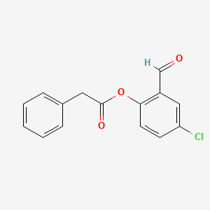 (4-Chloro-2-formylphenyl) 2-phenylacetate