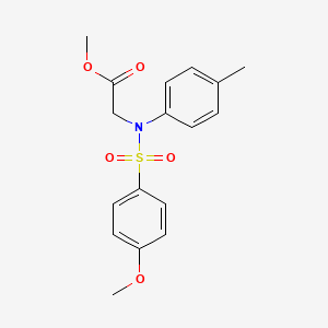 methyl 2-(N-(4-methoxyphenyl)sulfonyl-4-methylanilino)acetate