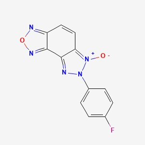 molecular formula C12H6FN5O2 B3573949 7-(4-fluorophenyl)-6-oxidotriazolo[4,5-g][2,1,3]benzoxadiazol-6-ium 