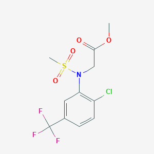 methyl 2-[2-chloro-N-methylsulfonyl-5-(trifluoromethyl)anilino]acetate