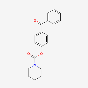 (4-benzoylphenyl) piperidine-1-carboxylate