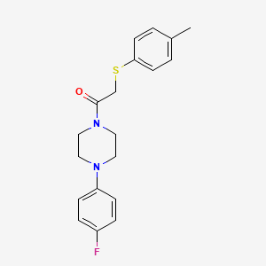 1-[4-(4-FLUOROPHENYL)PIPERAZIN-1-YL]-2-[(4-METHYLPHENYL)SULFANYL]ETHAN-1-ONE