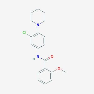 N-[3-chloro-4-(piperidin-1-yl)phenyl]-2-methoxybenzamide