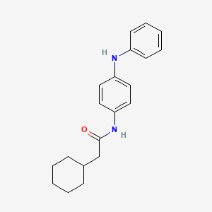 N-(4-anilinophenyl)-2-cyclohexylacetamide