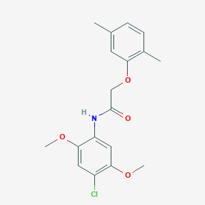 N-(4-chloro-2,5-dimethoxyphenyl)-2-(2,5-dimethylphenoxy)acetamide