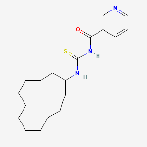 N-[(cyclododecylamino)carbonothioyl]nicotinamide