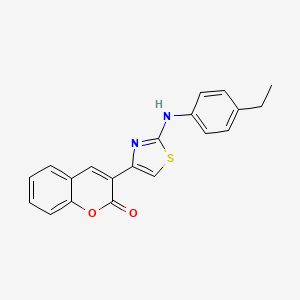 3-{2-[(4-ethylphenyl)amino]-1,3-thiazol-4-yl}-2H-chromen-2-one