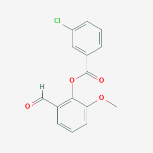 2-formyl-6-methoxyphenyl 3-chlorobenzoate