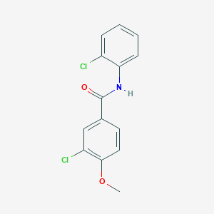 molecular formula C14H11Cl2NO2 B3574099 3-chloro-N-(2-chlorophenyl)-4-methoxybenzamide CAS No. 431910-38-2