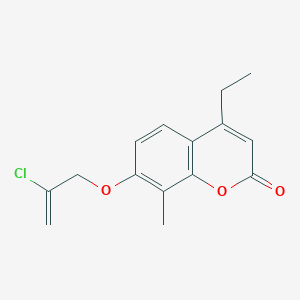 7-[(2-chloro-2-propen-1-yl)oxy]-4-ethyl-8-methyl-2H-chromen-2-one