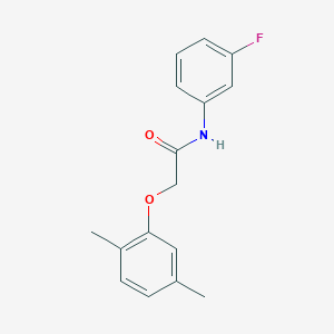 2-(2,5-dimethylphenoxy)-N-(3-fluorophenyl)acetamide