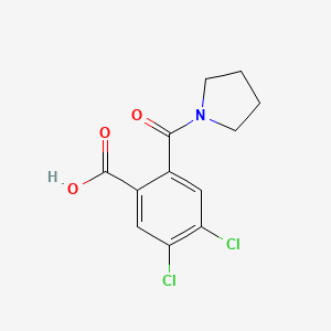 4,5-Dichloro-2-(pyrrolidine-1-carbonyl)benzoic acid