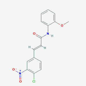 (2E)-3-(4-chloro-3-nitrophenyl)-N-(2-methoxyphenyl)prop-2-enamide