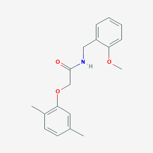 molecular formula C18H21NO3 B3574196 2-(2,5-dimethylphenoxy)-N-(2-methoxybenzyl)acetamide 