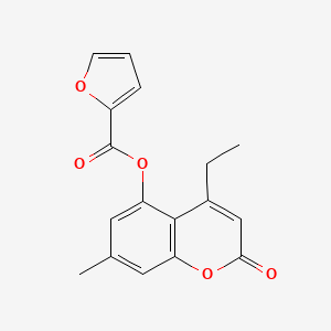 4-ethyl-7-methyl-2-oxo-2H-chromen-5-yl furan-2-carboxylate