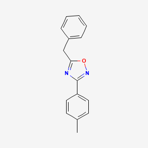 molecular formula C16H14N2O B3574216 5-benzyl-3-(4-methylphenyl)-1,2,4-oxadiazole CAS No. 114065-33-7