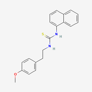 molecular formula C20H20N2OS B3574225 N-[2-(4-methoxyphenyl)ethyl]-N'-1-naphthylthiourea 