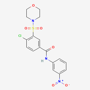 4-chloro-3-morpholin-4-ylsulfonyl-N-(3-nitrophenyl)benzamide