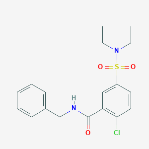 N-benzyl-2-chloro-5-(diethylsulfamoyl)benzamide