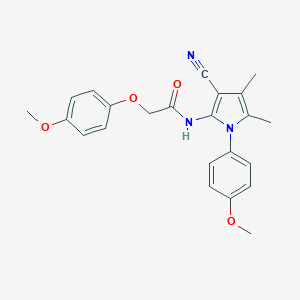 N-[3-cyano-1-(4-methoxyphenyl)-4,5-dimethyl-1H-pyrrol-2-yl]-2-(4-methoxyphenoxy)acetamide