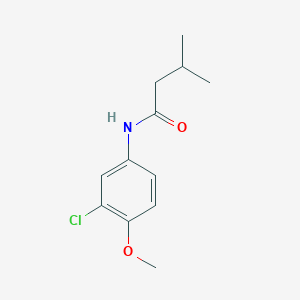 N-(3-chloro-4-methoxyphenyl)-3-methylbutanamide