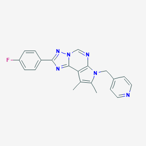 2-(4-fluorophenyl)-8,9-dimethyl-7-(4-pyridinylmethyl)-7H-pyrrolo[3,2-e][1,2,4]triazolo[1,5-c]pyrimidine