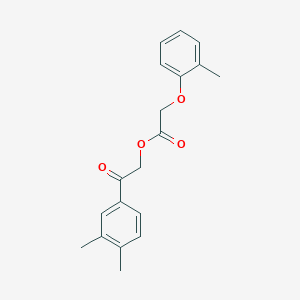 [2-(3,4-Dimethylphenyl)-2-oxoethyl] 2-(2-methylphenoxy)acetate