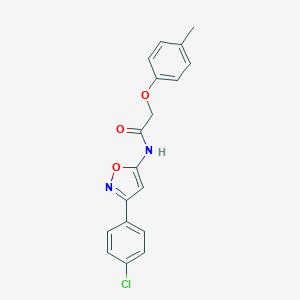 N-[3-(4-chlorophenyl)-5-isoxazolyl]-2-(4-methylphenoxy)acetamide