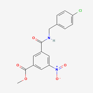 methyl 3-{[(4-chlorobenzyl)amino]carbonyl}-5-nitrobenzoate