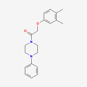 2-(3,4-Dimethylphenoxy)-1-(4-phenylpiperazin-1-yl)ethanone