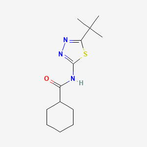 N-(5-tert-butyl-1,3,4-thiadiazol-2-yl)cyclohexanecarboxamide