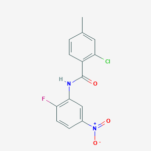 2-chloro-N-(2-fluoro-5-nitrophenyl)-4-methylbenzamide