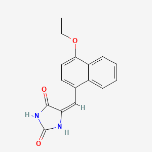 (5E)-5-[(4-ethoxynaphthalen-1-yl)methylidene]imidazolidine-2,4-dione