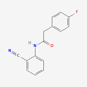 N-(2-cyanophenyl)-2-(4-fluorophenyl)acetamide