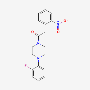 1-[4-(2-Fluorophenyl)piperazin-1-yl]-2-(2-nitrophenyl)ethanone