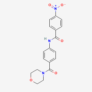 N-[4-(4-morpholinylcarbonyl)phenyl]-4-nitrobenzamide