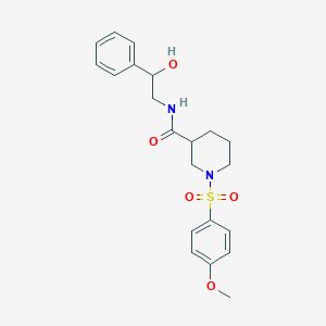 N-(2-hydroxy-2-phenylethyl)-1-[(4-methoxyphenyl)sulfonyl]-3-piperidinecarboxamide