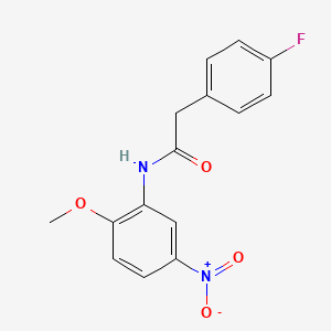 2-(4-fluorophenyl)-N-(2-methoxy-5-nitrophenyl)acetamide