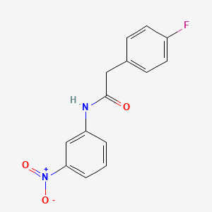 molecular formula C14H11FN2O3 B3574583 2-(4-fluorophenyl)-N-(3-nitrophenyl)acetamide 