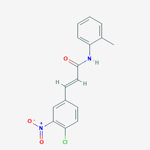 (2E)-3-(4-chloro-3-nitrophenyl)-N-(2-methylphenyl)prop-2-enamide