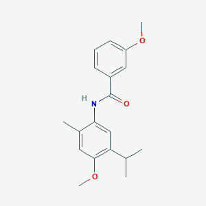 N-(5-isopropyl-4-methoxy-2-methylphenyl)-3-methoxybenzamide