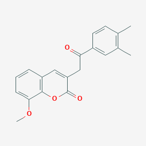 3-[2-(3,4-dimethylphenyl)-2-oxoethyl]-8-methoxy-2H-chromen-2-one