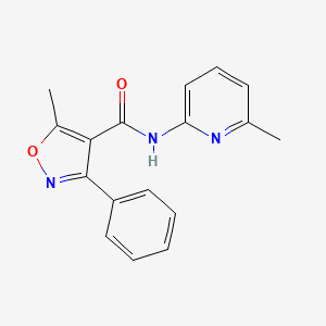 5-methyl-N-(6-methyl-2-pyridinyl)-3-phenyl-4-isoxazolecarboxamide