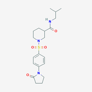 N-isobutyl-1-{[4-(2-oxo-1-pyrrolidinyl)phenyl]sulfonyl}-3-piperidinecarboxamide