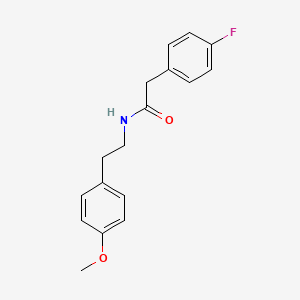 molecular formula C17H18FNO2 B3574647 2-(4-fluorophenyl)-N-[2-(4-methoxyphenyl)ethyl]acetamide 