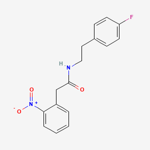 N-[2-(4-fluorophenyl)ethyl]-2-(2-nitrophenyl)acetamide