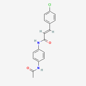 N-[4-(acetylamino)phenyl]-3-(4-chlorophenyl)acrylamide