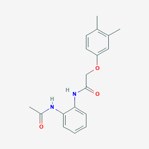 N-[2-(acetylamino)phenyl]-2-(3,4-dimethylphenoxy)acetamide