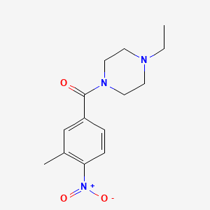 (4-ETHYLPIPERAZINO)(3-METHYL-4-NITROPHENYL)METHANONE