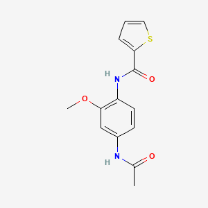 N-[4-(acetylamino)-2-methoxyphenyl]-2-thiophenecarboxamide